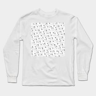 Pencil Drawing Cockatoo Parrot Pattern Long Sleeve T-Shirt